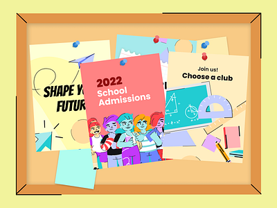 School doodles for banner templates 🍎 branding design illustration illustration design illustrations illustrations／ui illustrator logo ui ux