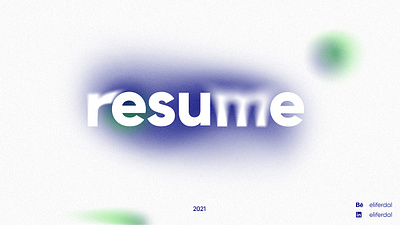 Resume cv design figma gradient graphic design resume typography