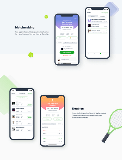 Tennis Me sports app UI/UX design app design graphic design ui uiux ux