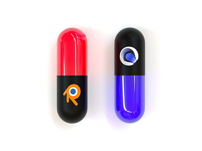 The choice is yours 3d blender c4d cinema 4d design graphic design illustration logo matrix pill render