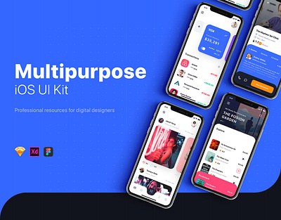 Multipurpose UI kit graphic design ui uikit uiux