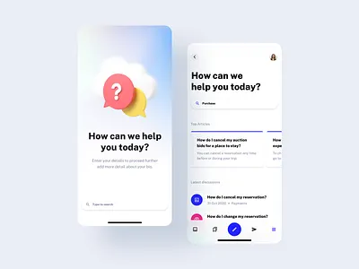 Help Center, Customer Support - Droid UI Kit admin app center contacts dashboard design faq graphic design help mobile saas startup support template ui ui design ui kit ux