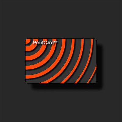 Bank card design for Playoffs 3d design 3d pattern bank card bank card design bank card mockup branding design illustration lava mockup orange and black ripples shadow shape sound point template vector