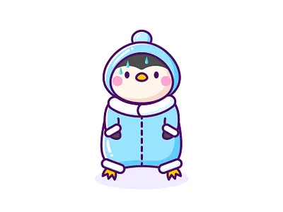 Kawaii Snowsuit bird cartoon character design cute emoji hot kawaii penguin snow snowsuit sweat warm winter