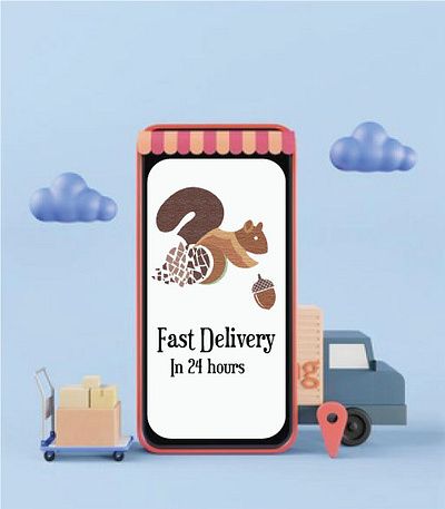 fast delivery logo app branding design graphic design icon illustration logo ui ux vector