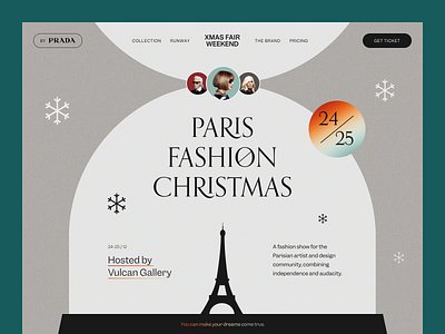 Xmas Fair Weekend Website design interface product service startup ui ux web website