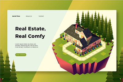 Real Estate - Banner & Landing Page app banner branding design development estate illustration landing landing page page professional property real real estate realestate ui ui design ux ux design website