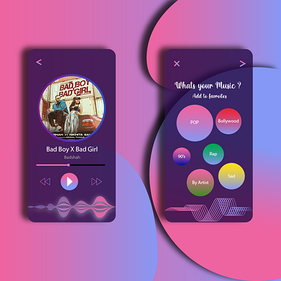 Online Music Player adobe brading branding design graphic design ui