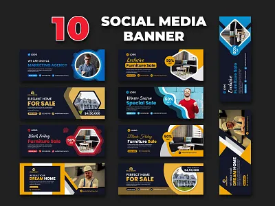 Social Media Cover Photo & Web Banner Design Template ads banner business construction corporate cover cover photo creative design discount dream home graphic design header house sale post design real estate social media social media banner unique web banner