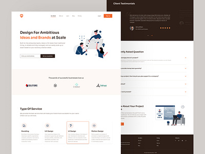 Digital agency webpage agency design illustration landing page minimalist technology design trendy ui ui uidesign uiux ux web app web design web ui website ui