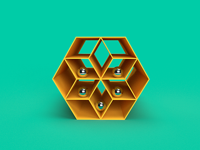 Hexa Deck (Concept) 2021 3d art branding deck design hexagon logo nft redesign ui user interface ux design