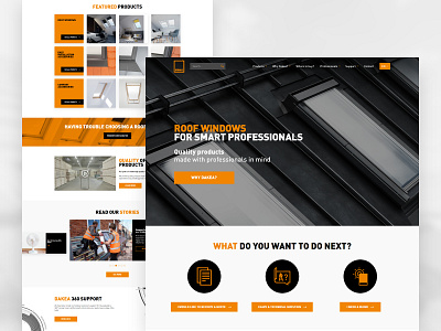 Website design - Dakea Roof Windows design header hero mobile mobile design ui ui design ux ux design uxui website