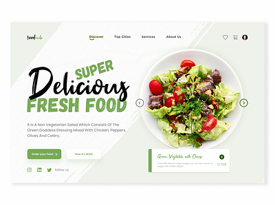 Restaurant Web UI ecommerce food food and drink food delivery food delivery application food delivery service food delivery website foodie homepage landing page minimal mockup restaurant typography ui uidesign ux web design website website design