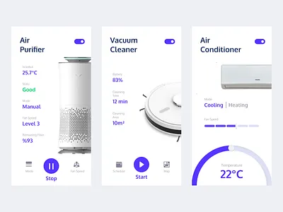 Smart Home control design flat minimal smart home smarthome ui ux