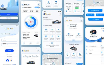 Car Ads best dribble ui design campaign clean design mobile ui ux riding riding app ui ux