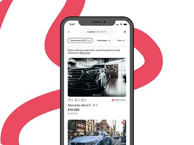 Car Booking app like Airbnb airbnb booking car carsharing ios redesign rent ui