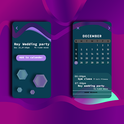 Calendar UI adobe brading design graphic design illustration ui
