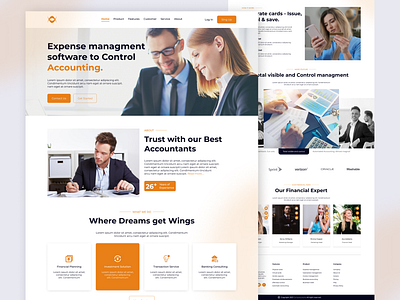 Accounting Business Website accounting accounting firm website accounting website business design figma finances finances website landing page product design ui ui design uiux user interface ux