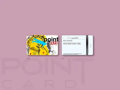 Point Card design badge branding credit card design cyberpunk design illustration japan logo osaka pointcard vintage