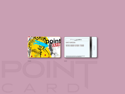 Point Card design badge branding credit card design cyberpunk design illustration japan logo osaka pointcard vintage