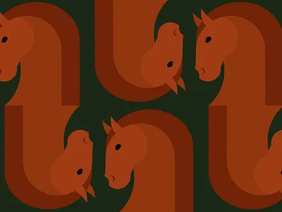 Horse Pattern branding equestrian equine flat flat design geometric horse horse pattern identity illustration illustrator inspiration pattern simple vector wallpaper