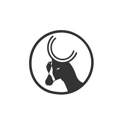 Deer + Bird Negative space logo animal bird branding deer golden ratio identity logo mark minimal negative space symble wild