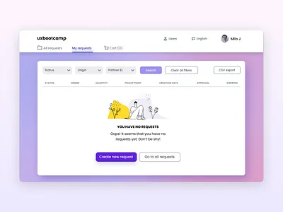 Dashboard Empty State app dashboard design desktop empty state graphic design ui ux ux ui webapp