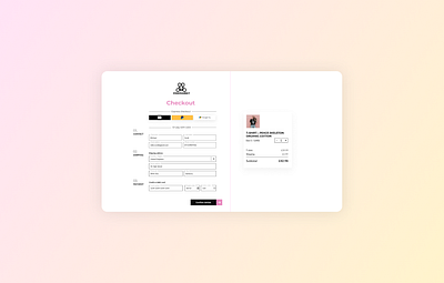 DailyUI : 002 Checkout form dailyui design product design ui ux web