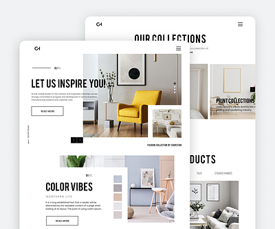 CH_page animation app branding design furniture graphic design illustration logo minimal mobile ui ui ux ux web web design website