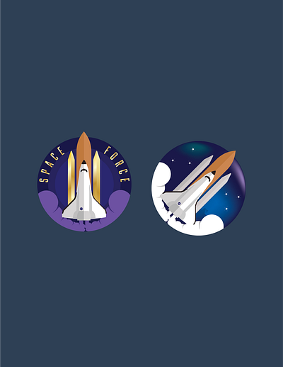 Rocketship vector deep colors gradients graphic design rocketship space stars vector