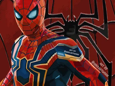 spiderman artwork by hiboart 3d adobe art artwork comics design digital digitaldrawing fanart graphic design illustration marvel spiderman spidermanfanart