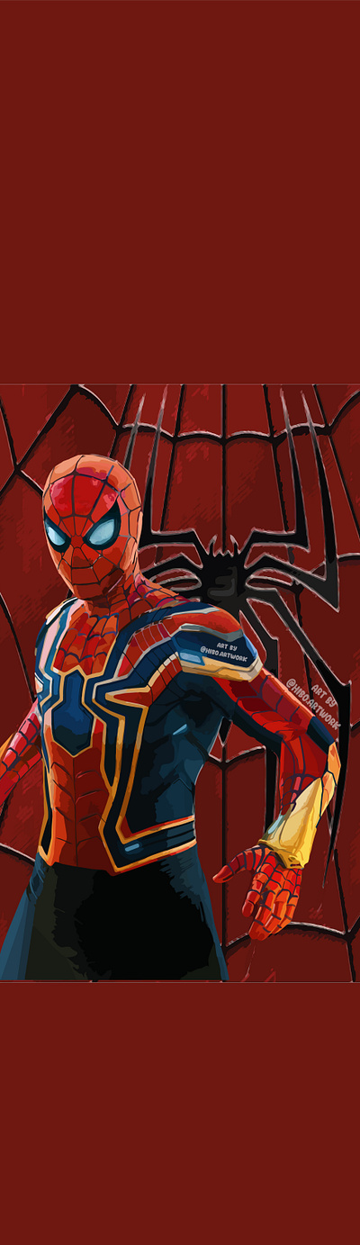 spiderman artwork by hiboart 3d adobe art artwork comics design digital digitaldrawing fanart graphic design illustration marvel spiderman spidermanfanart