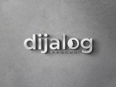 Dijalog Podcast - Logo Design 3d brand branding clean design dialogue graphic design illustration logo logodesign logotype podcast product design typography vector