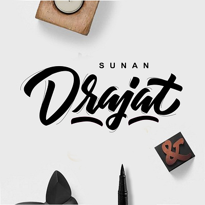 Sunan Drajat 3d animation branding calligraphy design font graphic design handlettering illustration lettering logo motion graphics typography ui ux vector