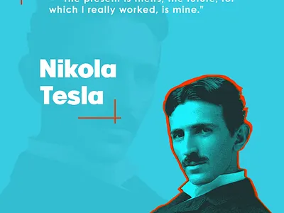 Social Media Motivational Post adobe creative graphic design motivational nikolatesla photoshop socialmedia typography