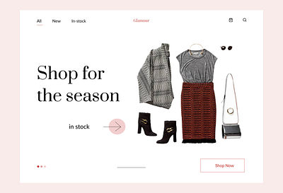 Ladies' Fashion Store branding fashion ui web