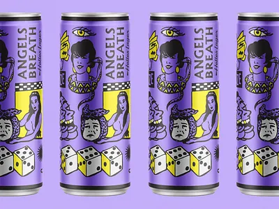 Angels Breath — Helles Lager beer beer label brewery comic dice gambling packaging