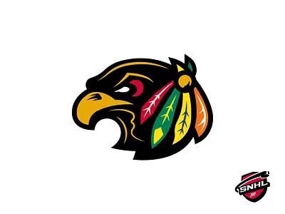 Chicago Blackhawks - Sean's NHL blackhawks branding chicago chicago blackhawks hockey identity illustrator logo nhl sports vector