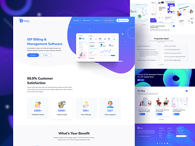 Digital Products Web Template digital products minimal design product design templates ui ui design ux ux design web design web templates