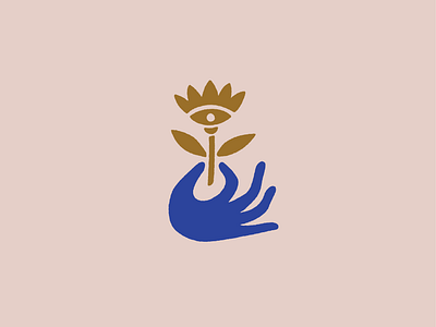 Behold! The Sacred Eyeflower cutout eye flower hand hand drawn illustration illustrator minimal simple