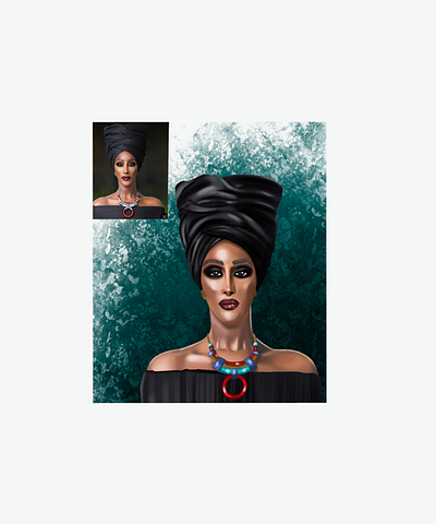 Portrait by photo 2d design digitalart fotoart graphic design illustration portrait procreate