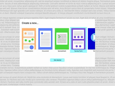 Daily UI 090 - Create New app create new dailyui dailyuichallenge design document figma presentation spreadsheet survey ui ux video