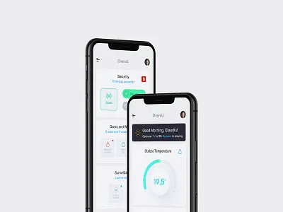 Smart Home Dashboard App application clean design dashboard design figma interface mobile app ui ux