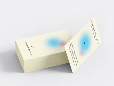 Minimalist Gradient Business Card blur brand identity business business card clean corporate design fancy feminine gradient identity layout logo design minimalist mockup modern professional simple trend visiting