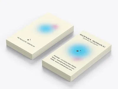Minimalist Gradient Business Card blur brand identity business business card clean corporate design fancy feminine gradient identity layout logo design minimalist mockup modern professional simple trend visiting