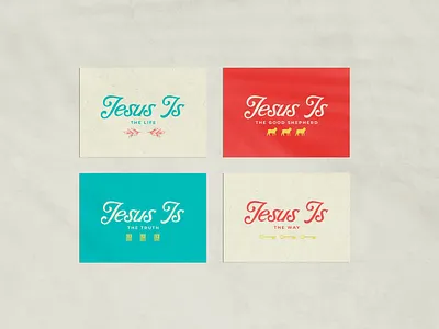 Jesus Is | New Year's Series Mockup 2022 branding christian church design graphic design mockup print sermon series stationary