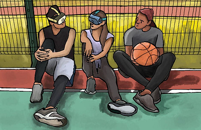 Am I too old ? or the reality is useless ... animation anime basketball cartoon character comics concept art environmental illustration manga painting virtual reality