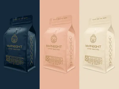 Moonlight Coffee Packaging Concept branding coffee packaging packaging design