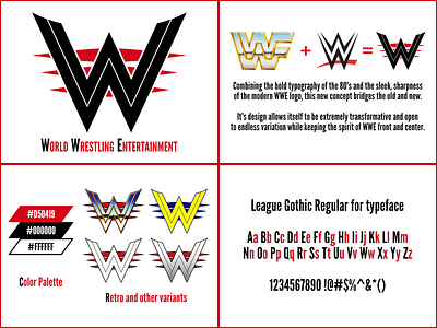 Design Guide: WWE Logo Redesign Concept affinity designer brand book brand identity branding branding guide concept design design concept design guide graphic design guidebook guideline identity illustration logo logo mark typography vector visual identity wwe