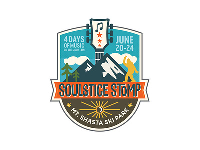 Soulstice Stomp Music Festival brand branding design emblem illustration logo typography